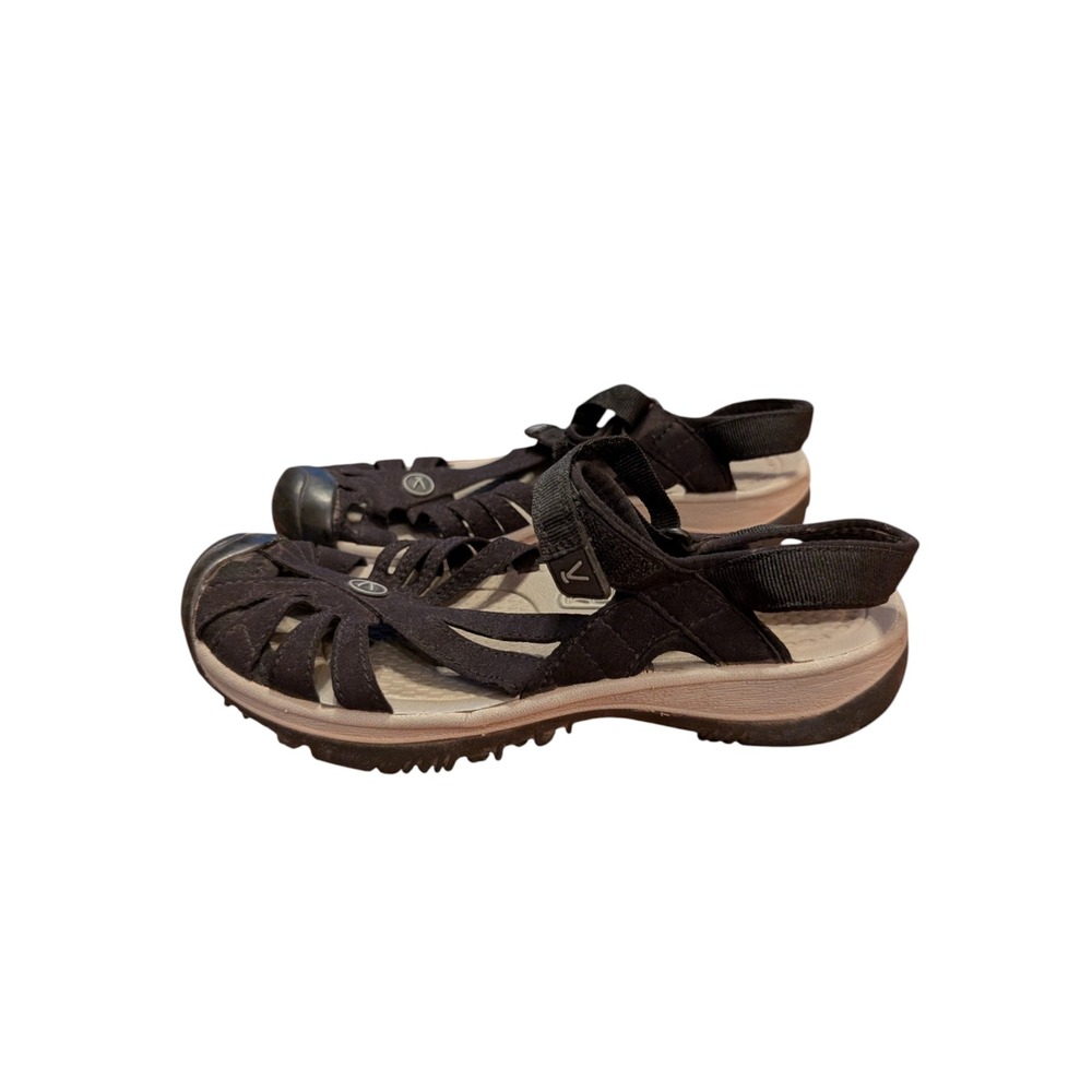 Keen Rose Sandals Womens 8.5 Black Hiking Water Shoes 1008783 - Picture 4 of 8